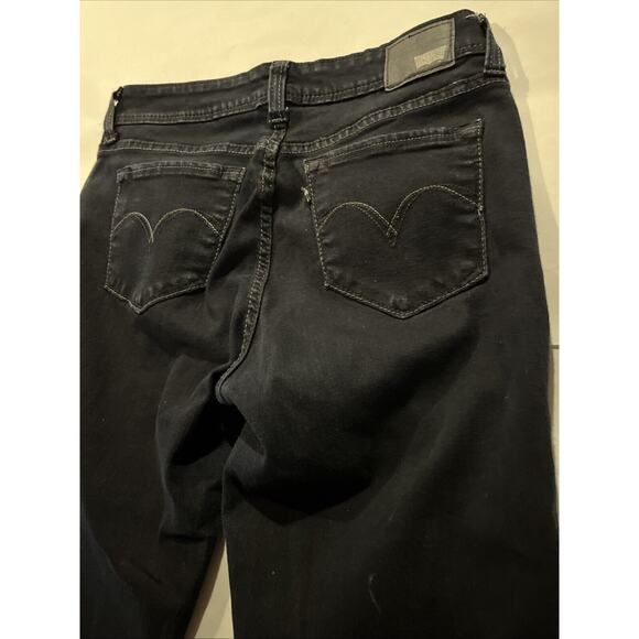 Levi’s 28x30 Black Denim Bold Curve Skinny Low Rise Bootcut Travel Jeans - Picture 16 of 16